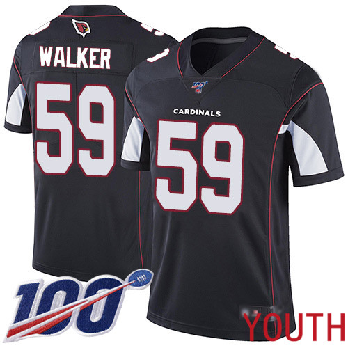 Arizona Cardinals Limited Black Youth Joe Walker Alternate Jersey NFL Football #59 100th Season Vapor Untouchable->youth nfl jersey->Youth Jersey